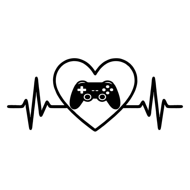 Videospiel Controller Herz Gamer