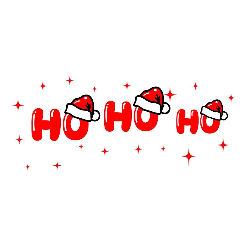 Lettrage Ho Ho Ho Santa