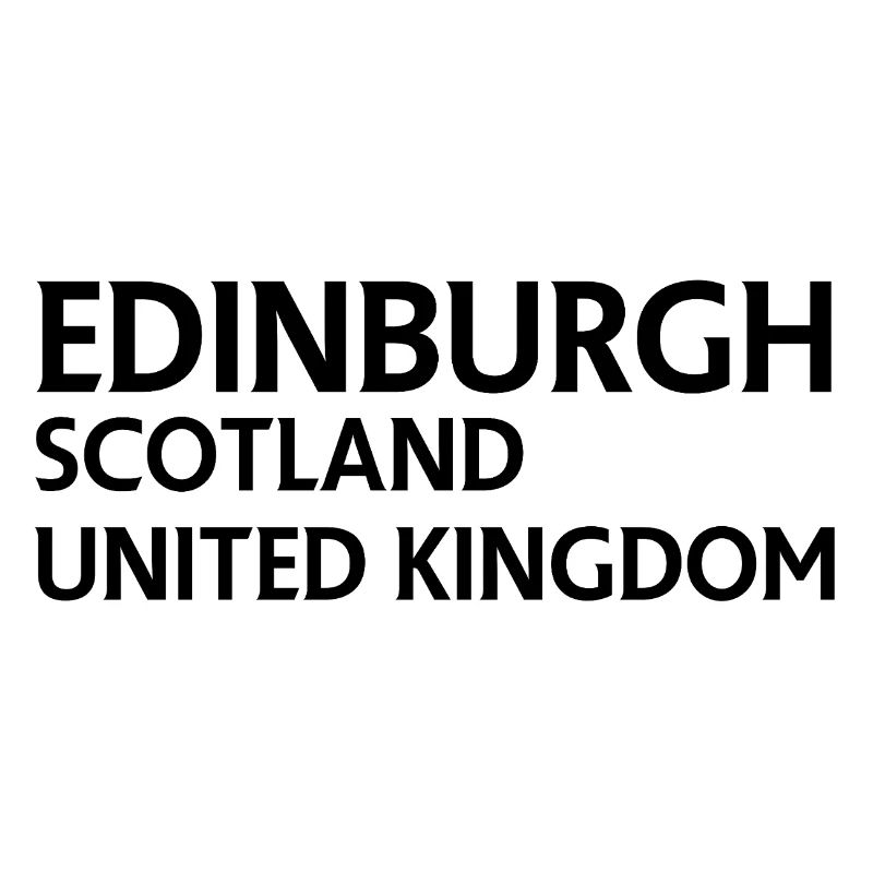 Edinburgh – Scotland Textdesign