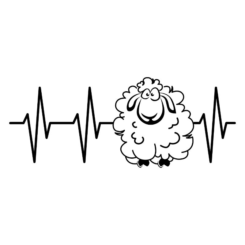 Pulse Sheep Sheep Heartbeat ECG Animals Comic Icon