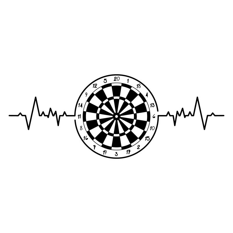 Dartboard Herzschlag Spiel / Dartscheibe Herzfrequenz Spiel