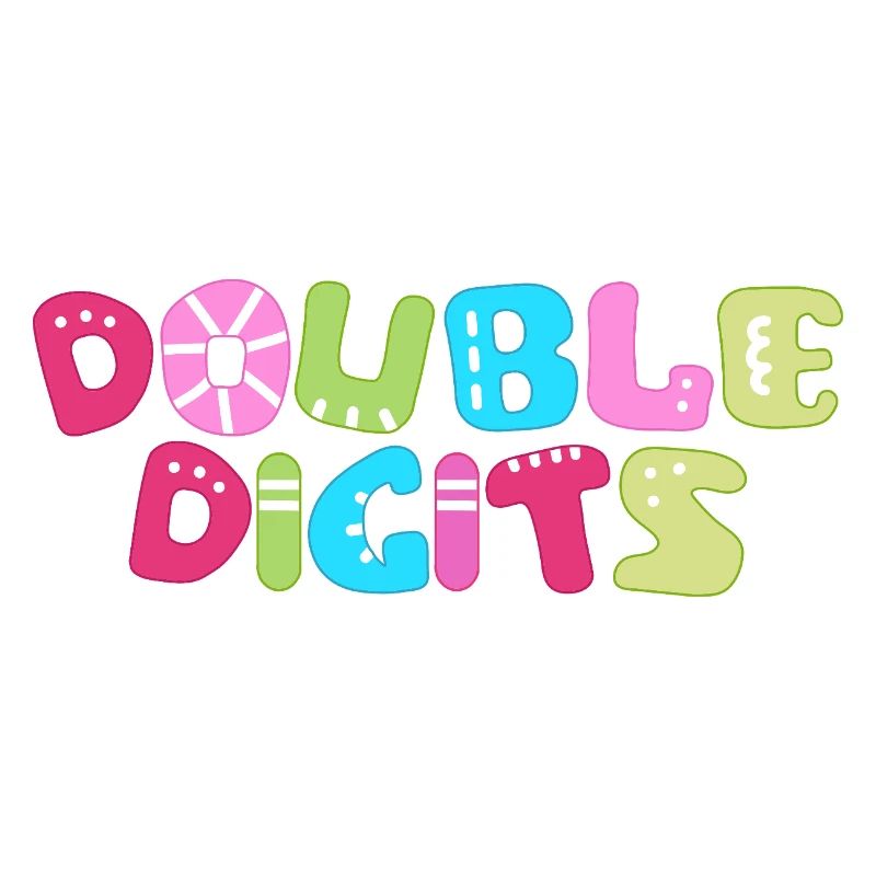 Double Digits: Colorful Bubble Numerals