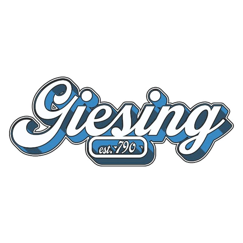 Giesing est. 790 Retro Giasing Munich Minga 089