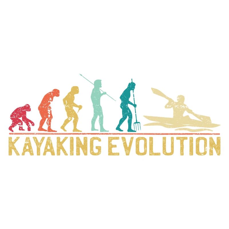 Illustration de l’évolution du kayak