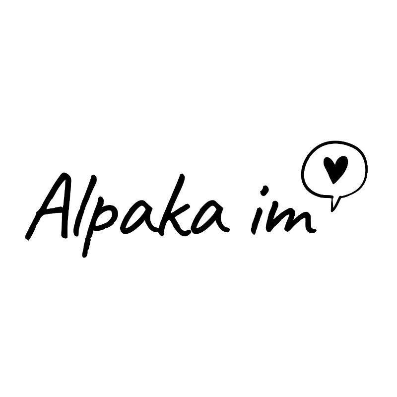 Alpaka im Herzen