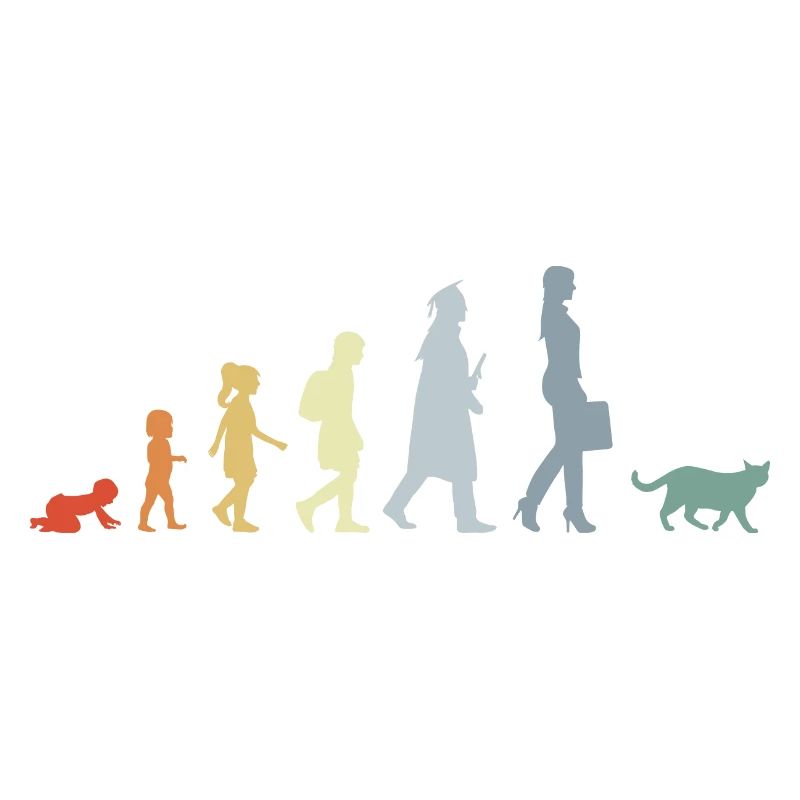 Evolution eines Katzenliebhabers