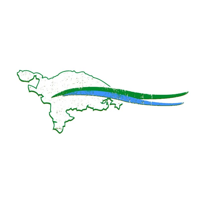 Thurgau Canton Outline with Wave