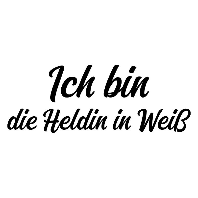 Ich bin die Heldin in Weiß