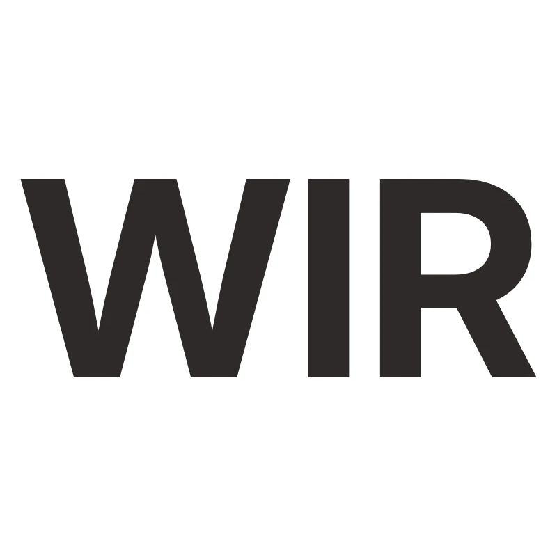 Wir – Minimalistisches Statement Textdesign