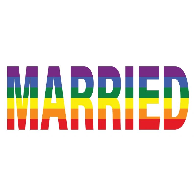 Mariés dans l’arc-en-ciel