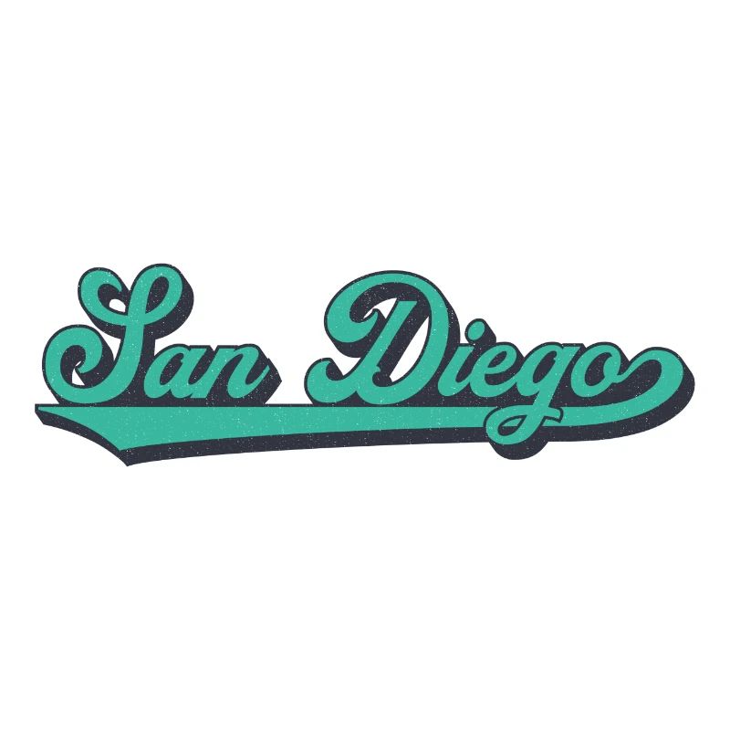 San Diego Script Vague Rétro