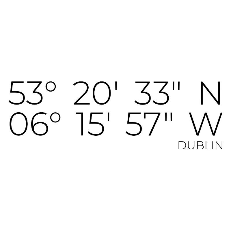 coordinates Dublin, Ireland