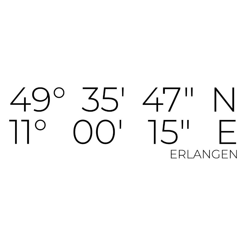 Coordinates Erlangen