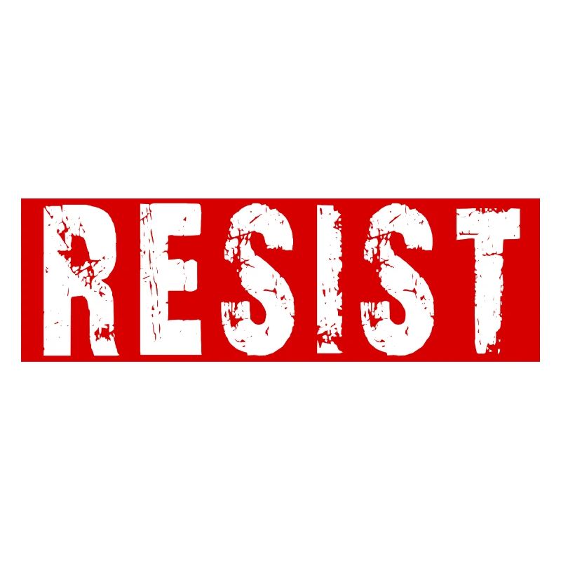Resist Distressed Protest Typography