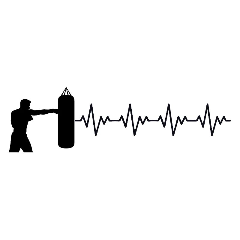 Boxer Boxer Punching Bag Boxing ECG Heartbeat
