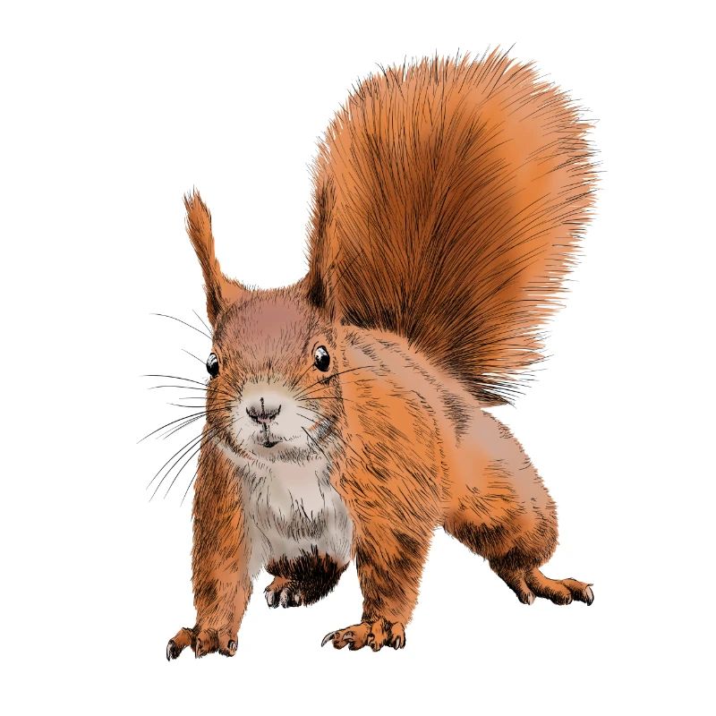 Fabelhafter Eichhörnchen Druck