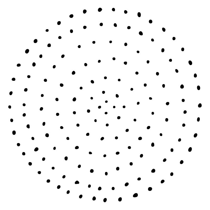 Cercle points pois cadeau modèle