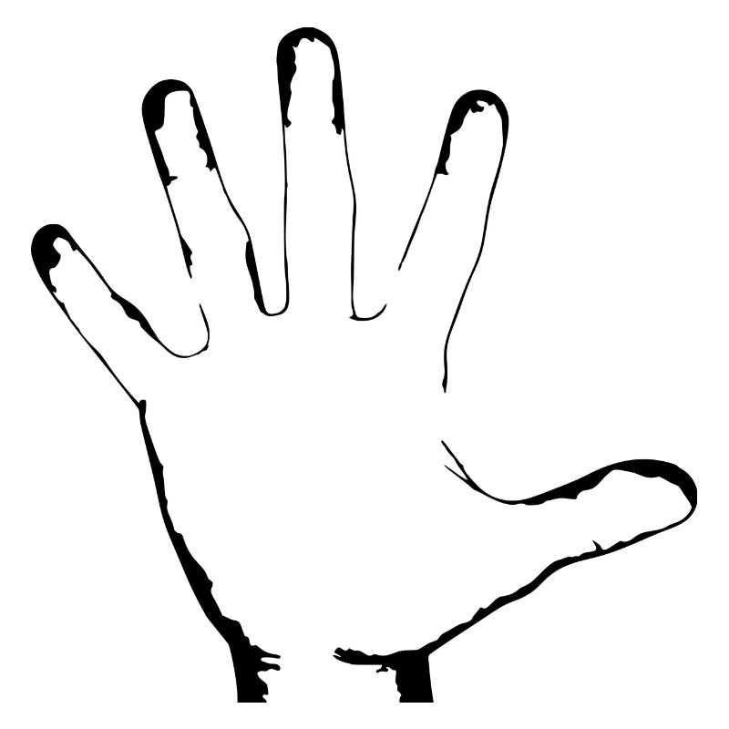 weisse Hand Körper Gliedmaße Geschenk Idee