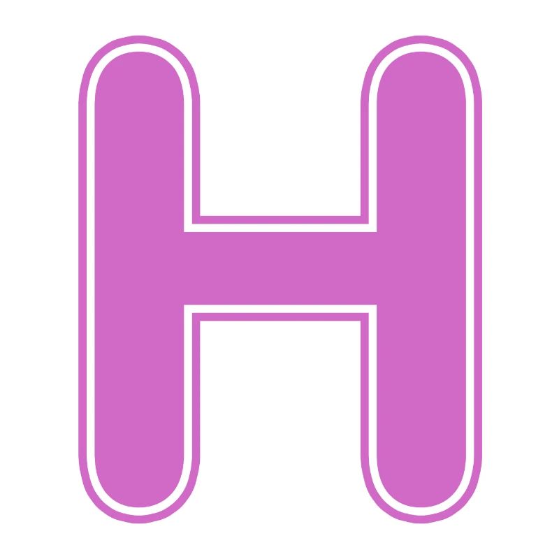 H lettre Alphabet Nom Épeller Cadeau