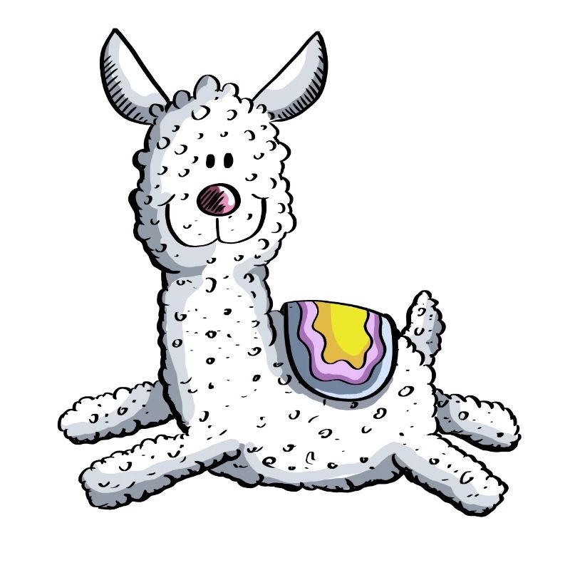 Fluffy woolly llama