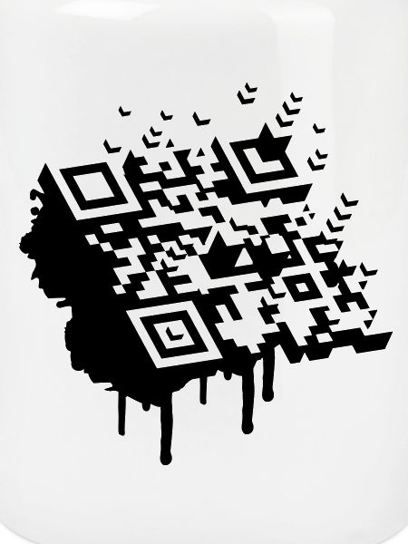 3D Barcode als Graffiti