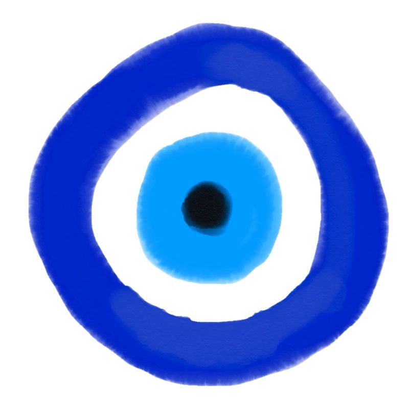 Blue Orbit Eye Abstract