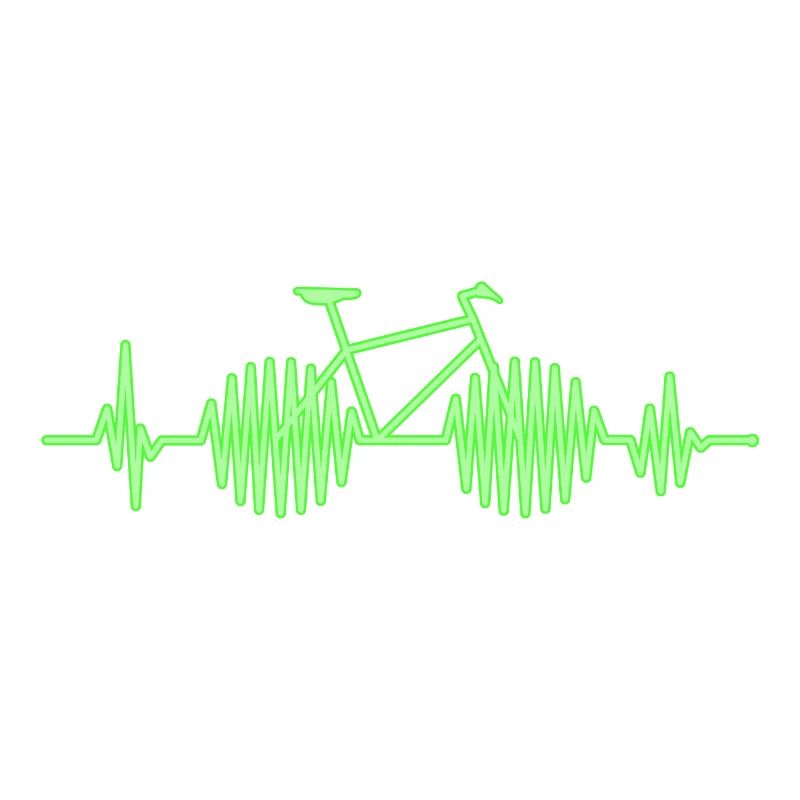 Neon Bicycle Heartbeat