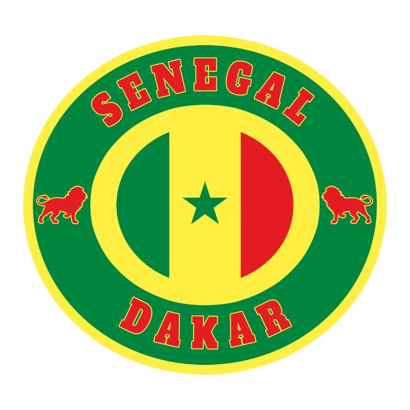 Senegal Dakar / Geschenk Löwe Flagge Afrika Staat