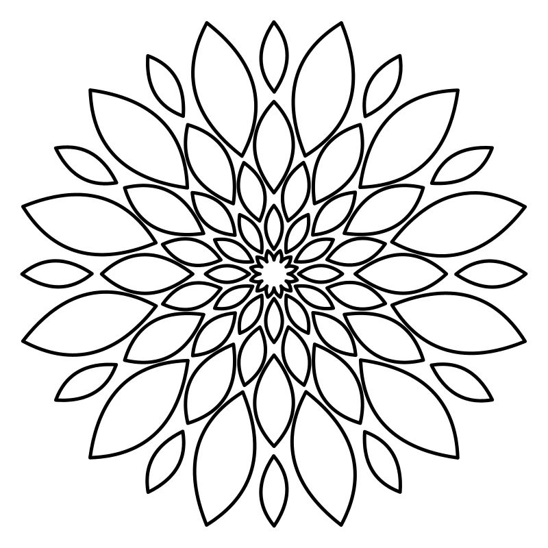 Fleur de mandala cadeau floral