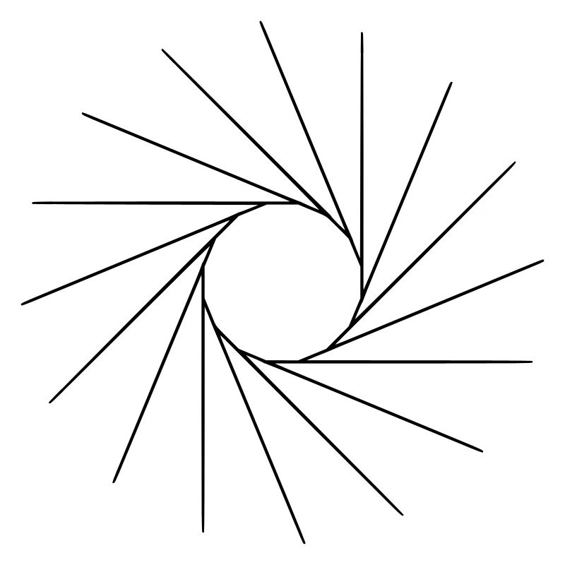 C’est une forme cool, comme un soleil.