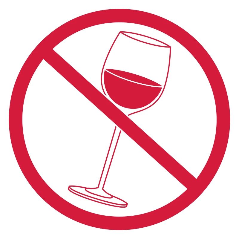 Verboten Schild Wein