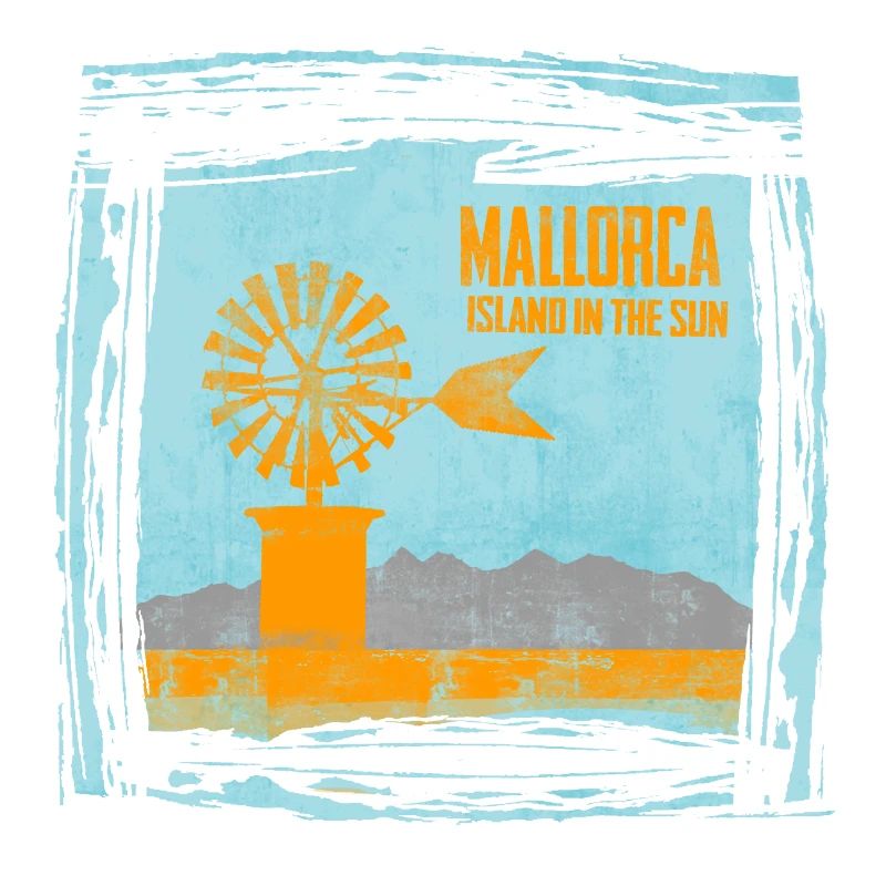 L’île de Majorque dans le design de la lumière du soleil