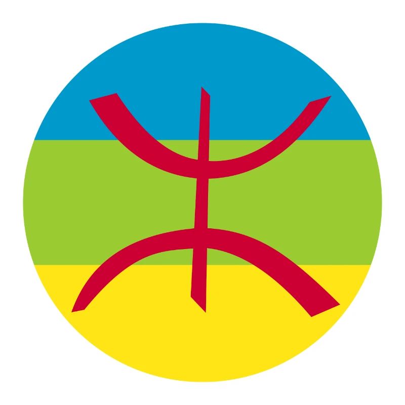 sticker berber flag roundel amazigh