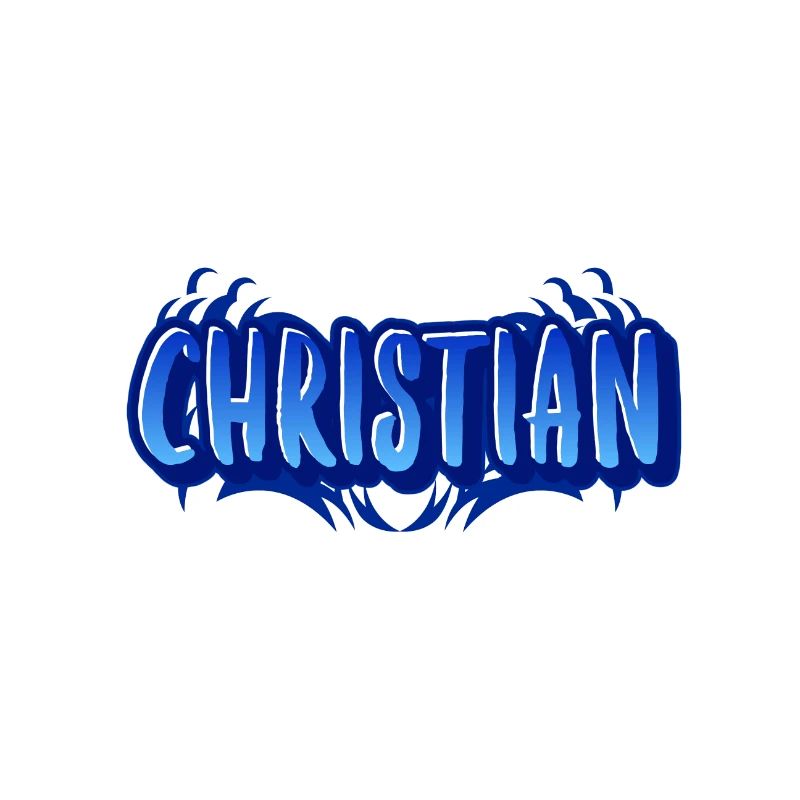 Design with first name Christian