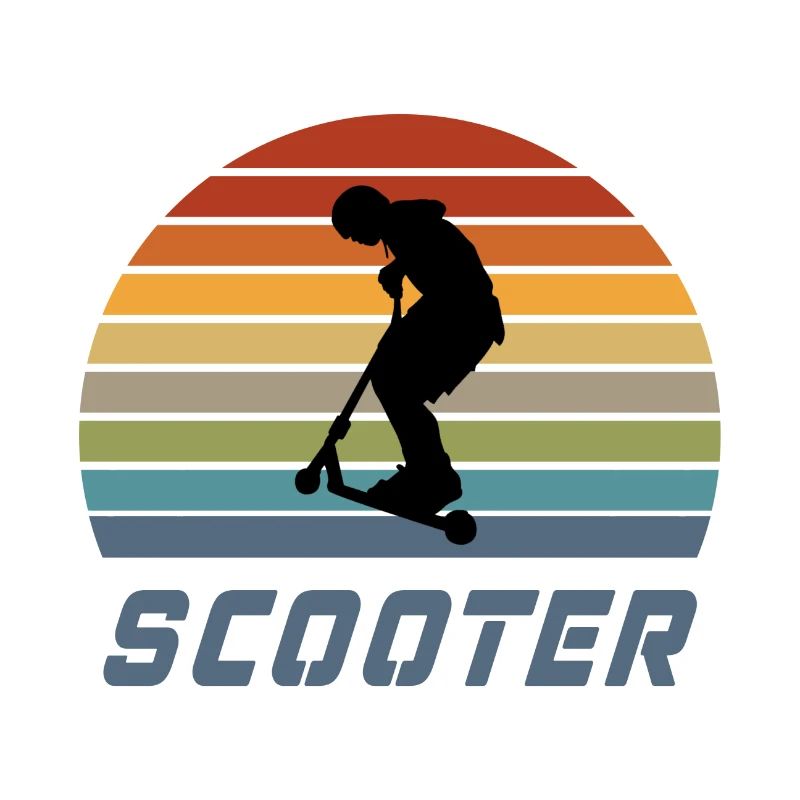 Conception vintage de scooter / idée cadeau