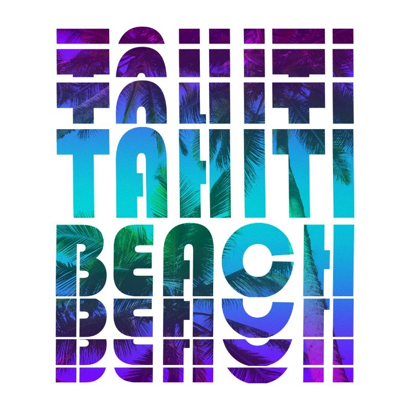 Tahiti Beach Palm Design / Gift Idea