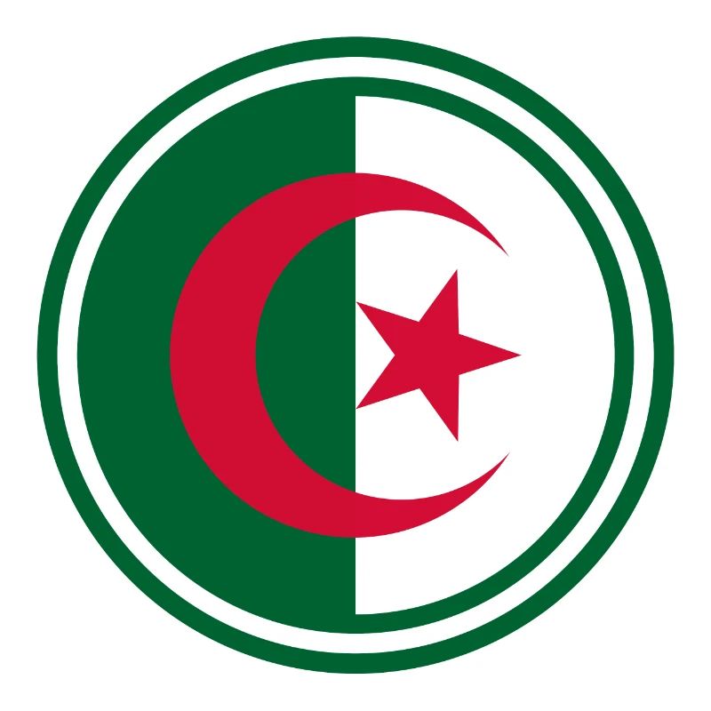 Algeria flag round