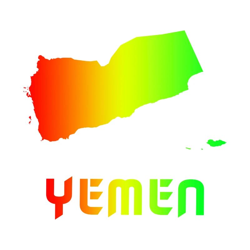 Yemen rRainbow Maps Design / Gift