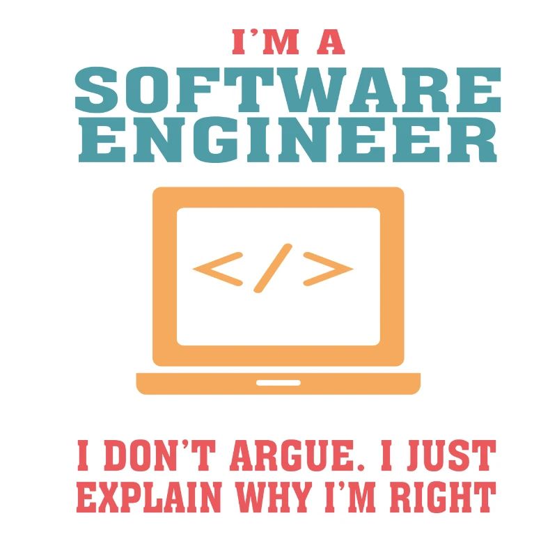 Lustiges Software Engineering Zitat für Software Engi