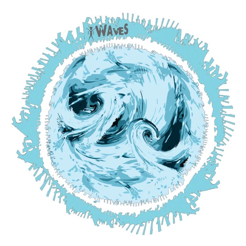 Conception de tourbillon d’eau orageuse