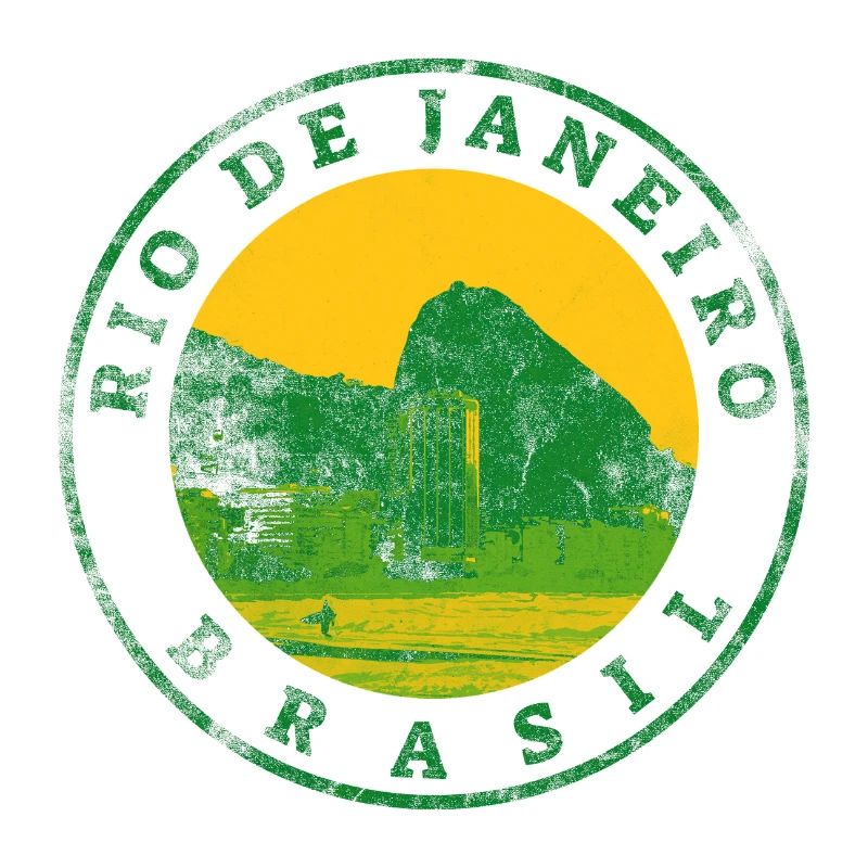 Rio de Janeiro Emblem: Strand & Berge