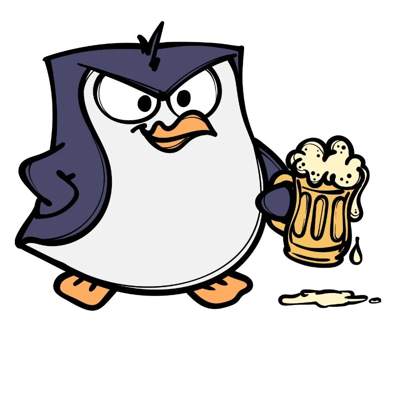 Cool Pinguin Bier Tier Vogel Seevogel Antarktis