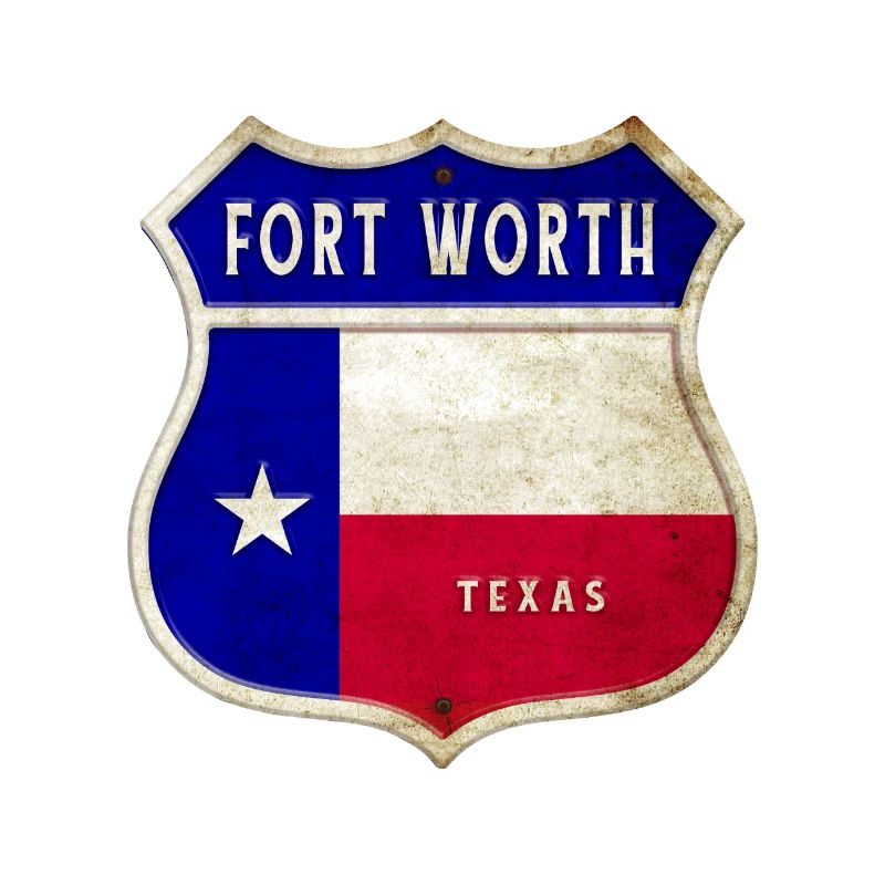 Design du drapeau texan de Fort Worth