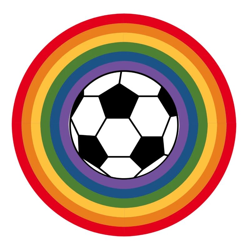 fußball Regembogen