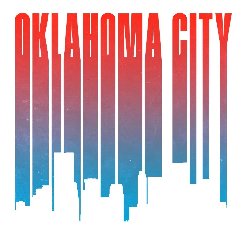Oklahoma City Skyline Gradient