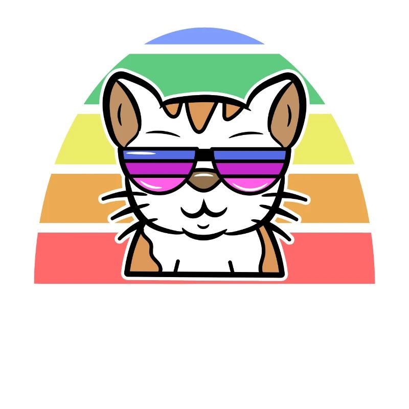 Lgbt Cool Cat Rainbow Human Rights Pride