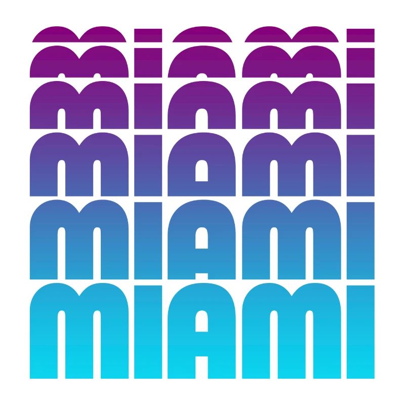 Miami Gradient Grid