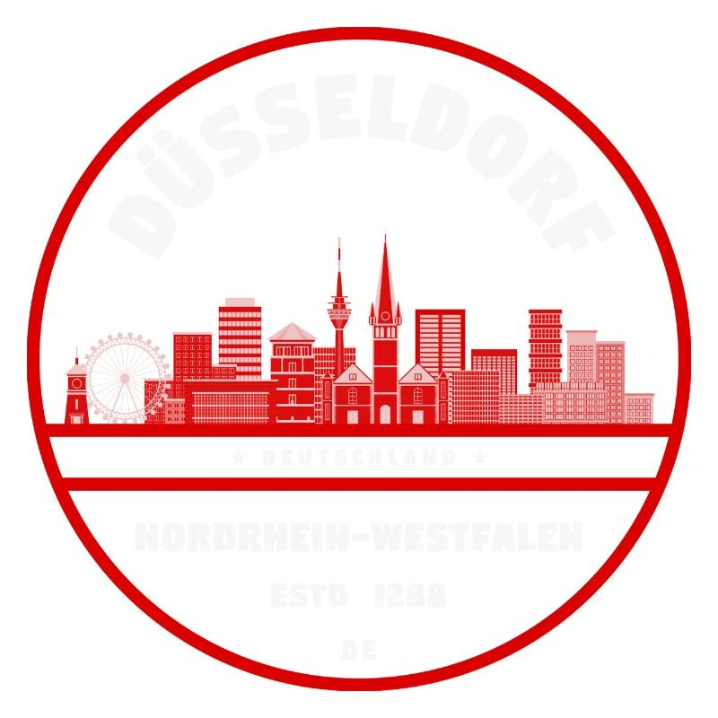 Düsseldorf Skyline Rundlogo