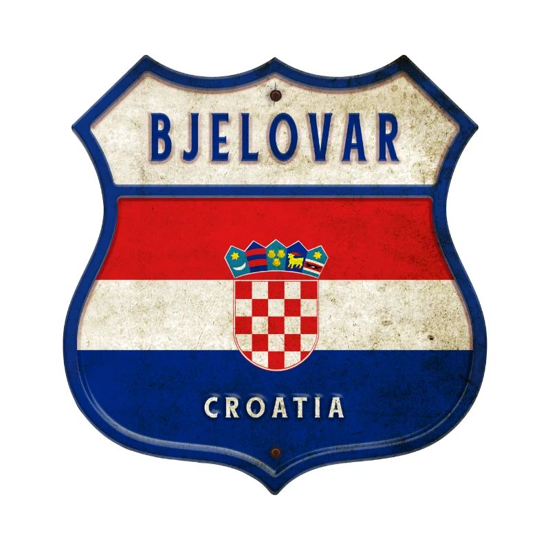 Bjelovar Croatia flag crest design