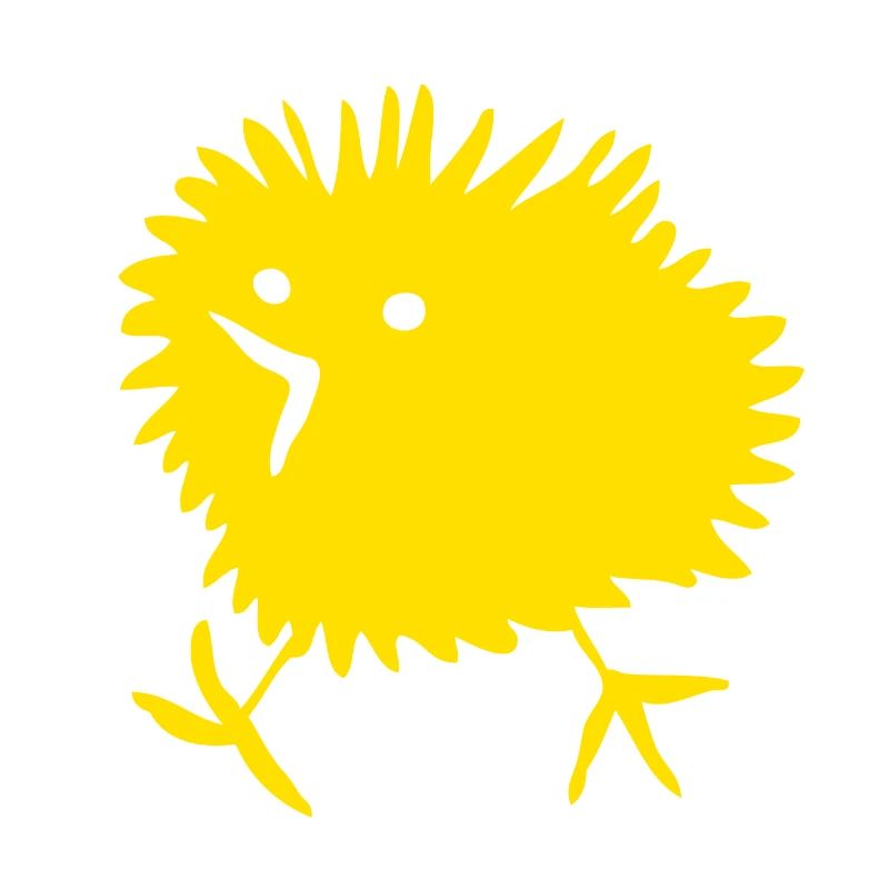 Chick BEEPY Happy Easter Naughty Yellow Comic Cute